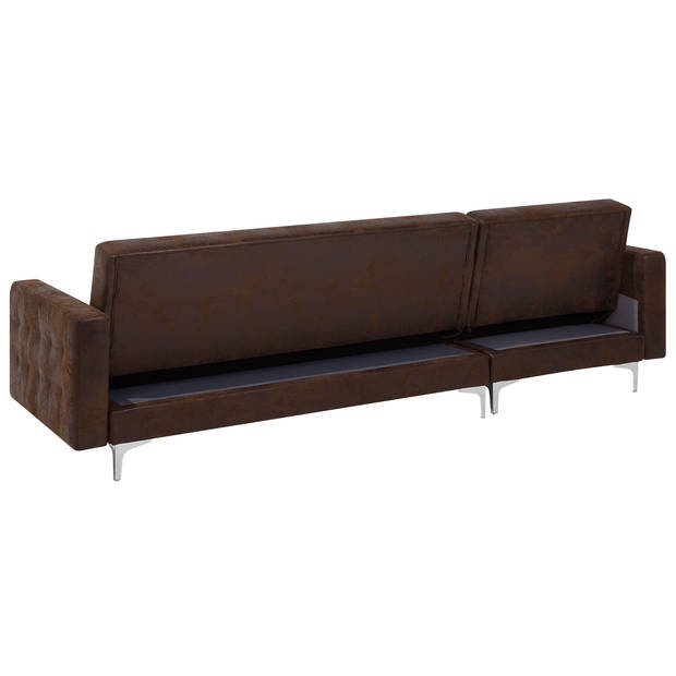 Beliani ABERDEEN - Modulaire Sofa-Bruin-Kunstleer