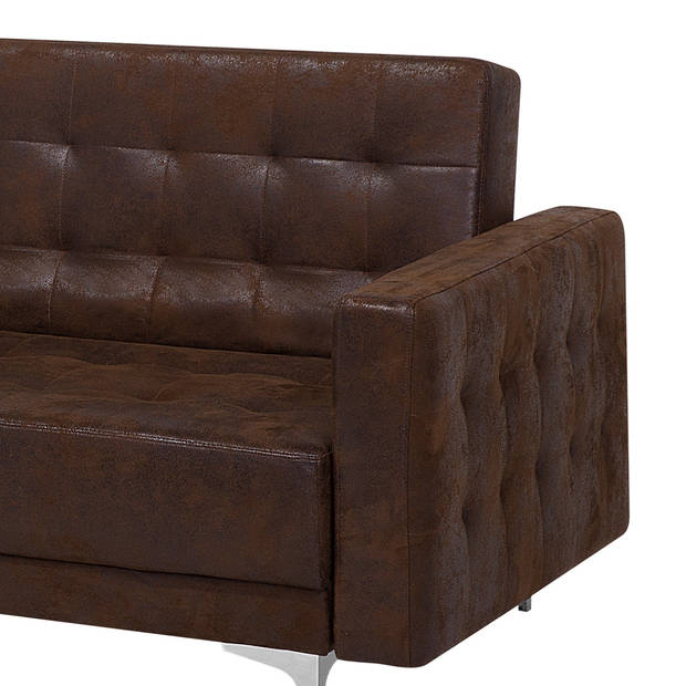 Beliani ABERDEEN - Modulaire Sofa-Bruin-Kunstleer