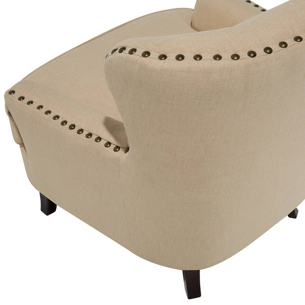 Beliani VIBORG II - Fauteuil-Beige-Polyester