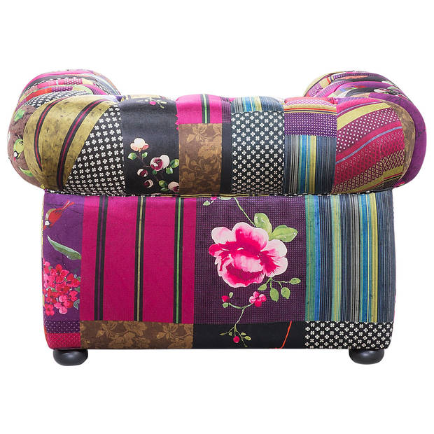 Beliani CHESTERFIELD - Fauteuil-Multicolor-Polyester