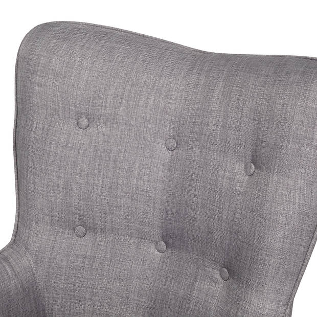 Beliani VEJLE - Fauteuil-Grijs-Polyester