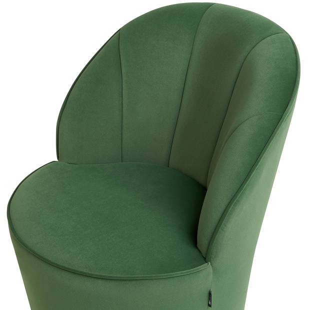 Beliani ALBY - Fauteuil-Groen-Fluweel