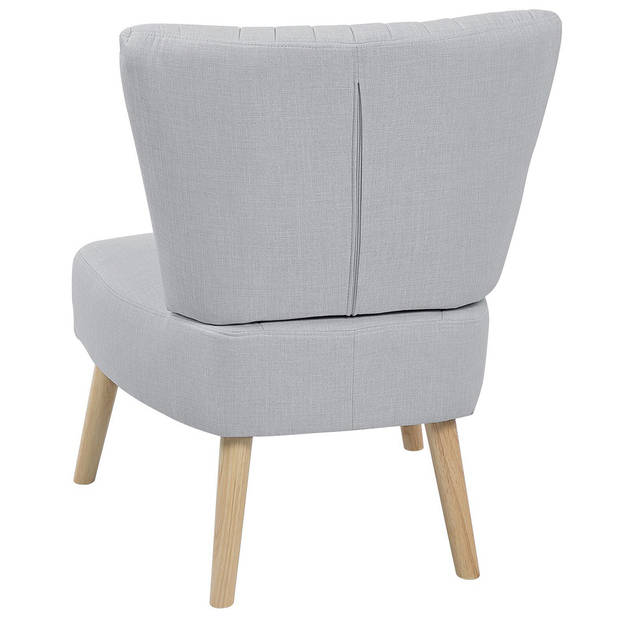 Beliani VAASA - Fauteuil-Grijs-Polyester