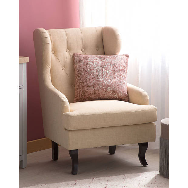 Beliani ALTA - Fauteuil-Beige-Polyester