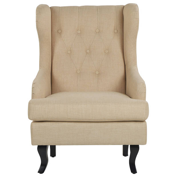 Beliani ALTA - Fauteuil-Beige-Polyester