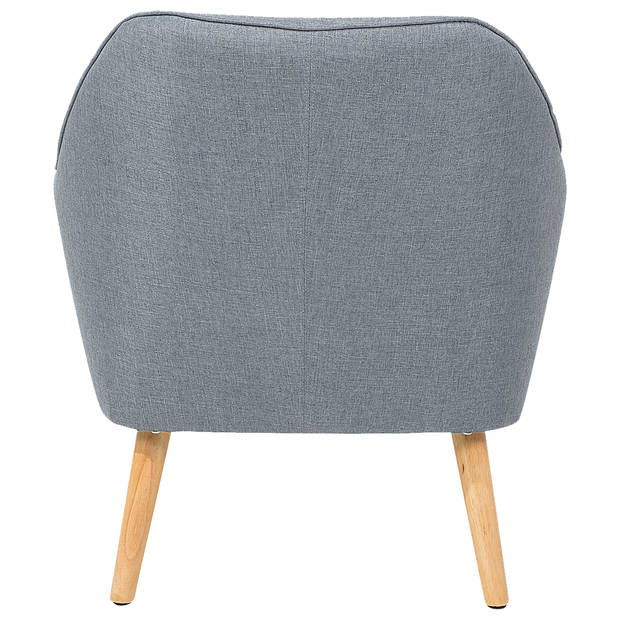 Beliani LOKEN - Fauteuil-Grijs-Polyester