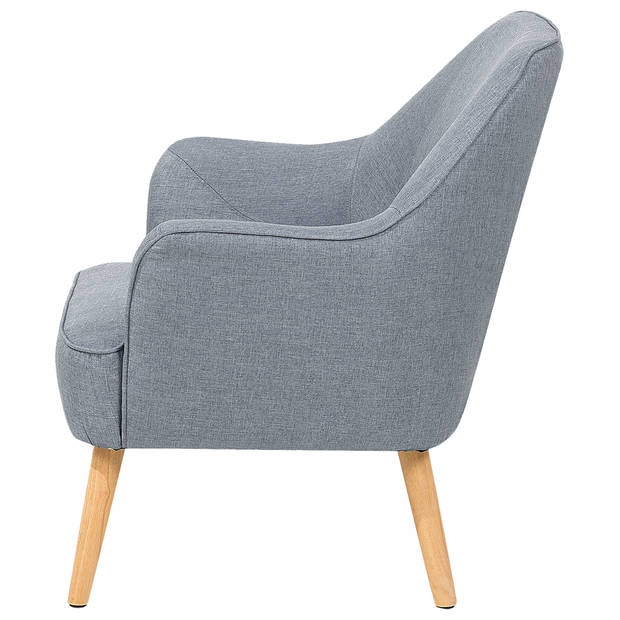 Beliani LOKEN - Fauteuil-Grijs-Polyester