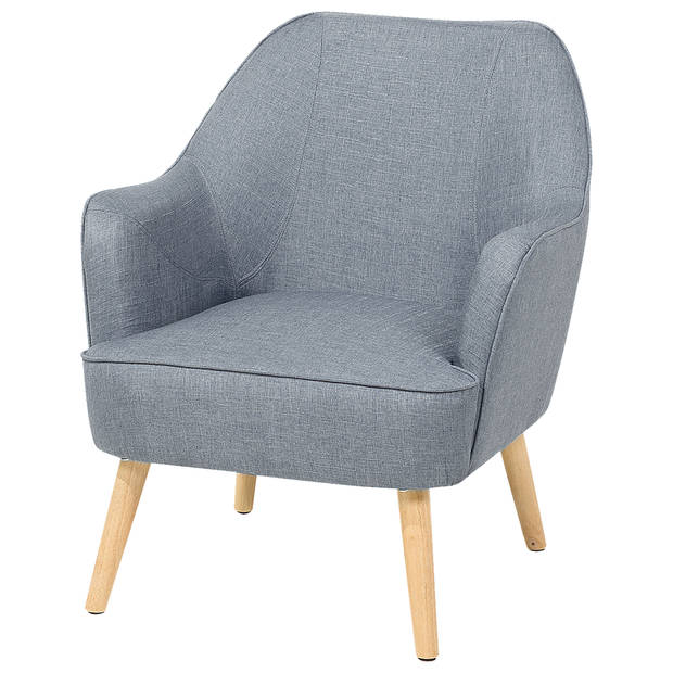 Beliani LOKEN - Fauteuil-Grijs-Polyester