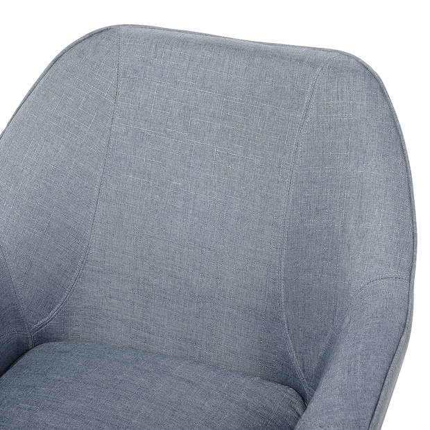 Beliani LOKEN - Fauteuil-Grijs-Polyester