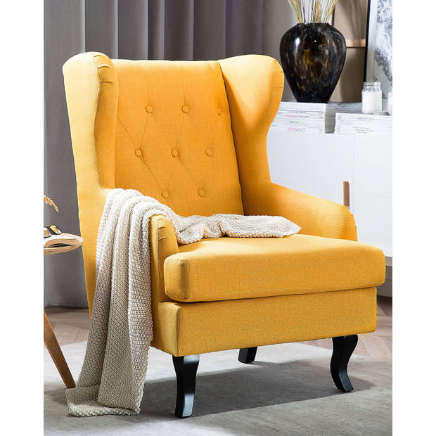 Beliani ALTA - Fauteuil-Geel-Polyester