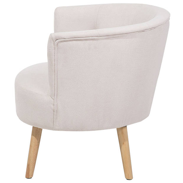 Beliani ODENZEN - Fauteuil-Wit-Polyester