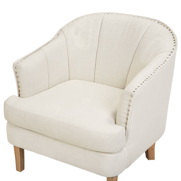 Beliani ELVERUM - Fauteuil-Beige-Polyester