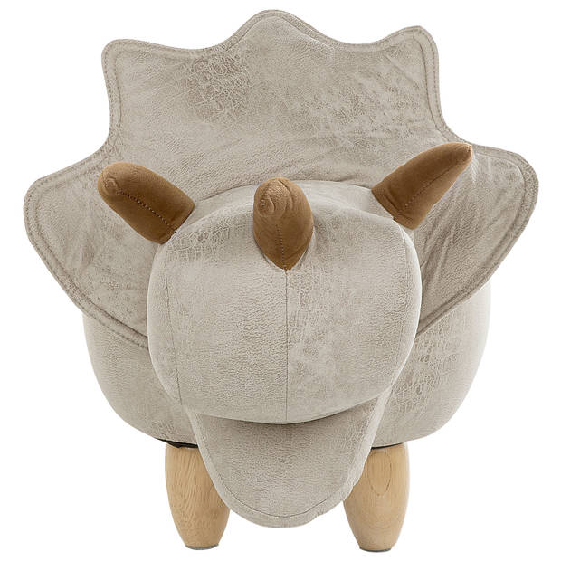 Beliani TRICERATOPS - Dierenhocker-Grijs-Polyester