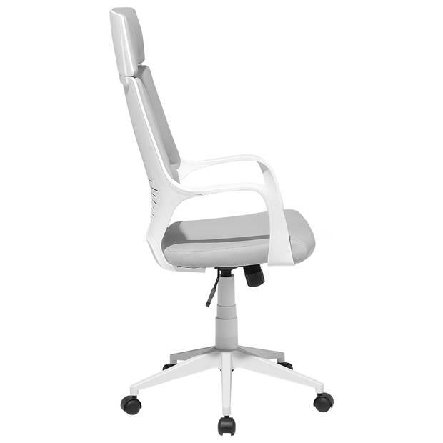 Beliani DELIGHT - Bureaustoel-Wit-Polyester