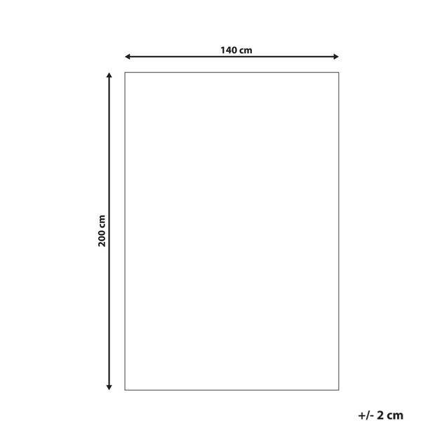 Beliani CIDE - Hoogpolig-Wit-Polyester