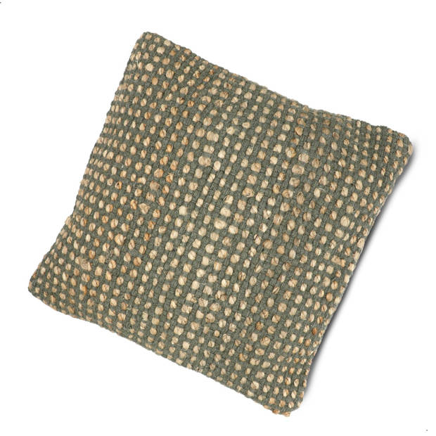 Sizo Handmade Kussen Bombay 45 x 45 cm - Olive