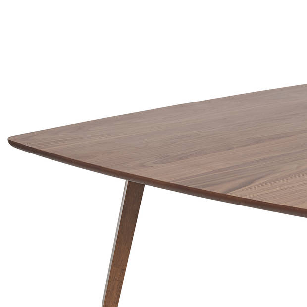 Beliani HUXTER - Eettafel-Donkere houtkleur-MDF