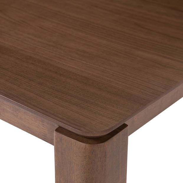 Beliani LOTTIE - Eettafel-Donkere houtkleur-MDF