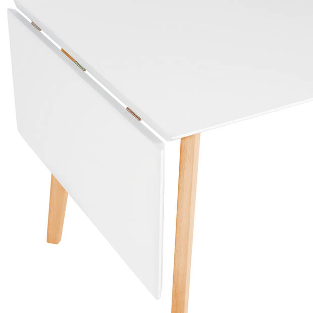 Beliani MEDIO - Inklapbare tafel-Wit-MDF