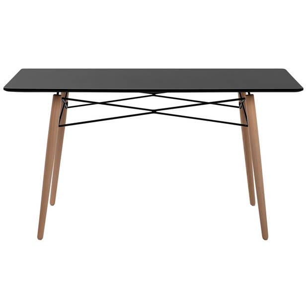 Beliani BIONDI - Eettafel-Zwart-MDF