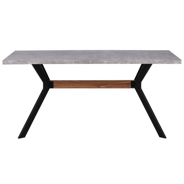 Beliani BENSON - Eettafel-Grijs-MDF