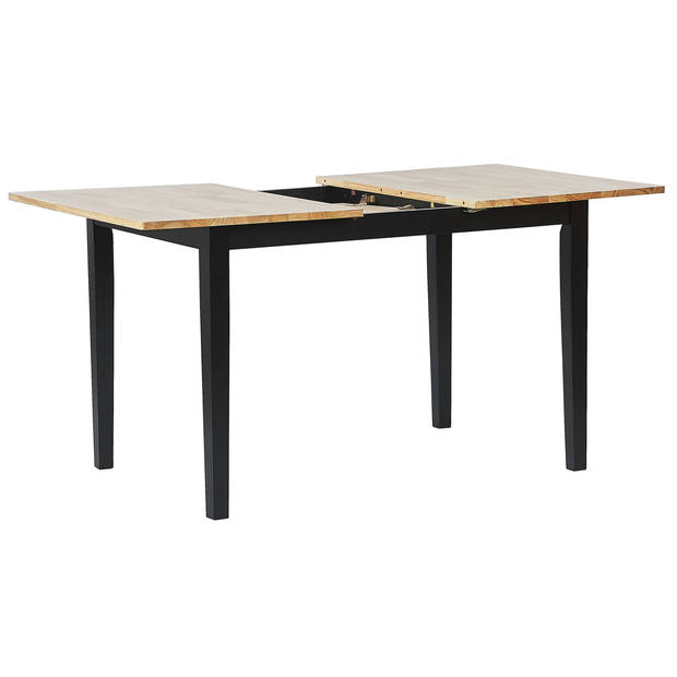 Beliani HOUSTON - Eettafel-Lichte houtkleur-Rubberhout