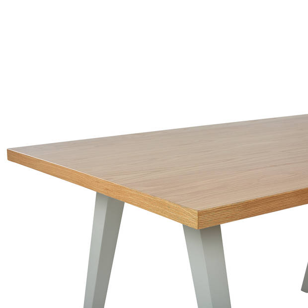 Beliani LENISTER - Eettafel-Grijs-MDF