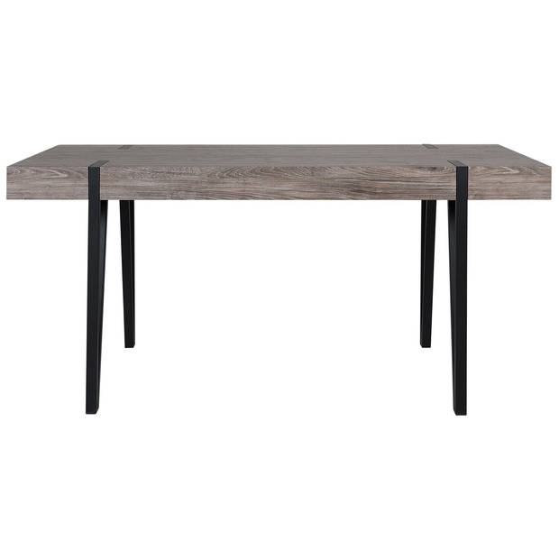 Beliani ADENA - Eettafel-Donkere houtkleur-MDF