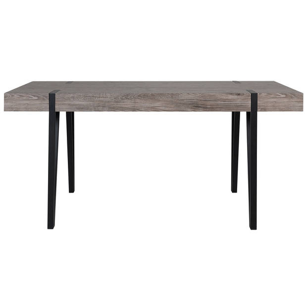 Beliani ADENA - Eettafel-Donkere houtkleur-MDF