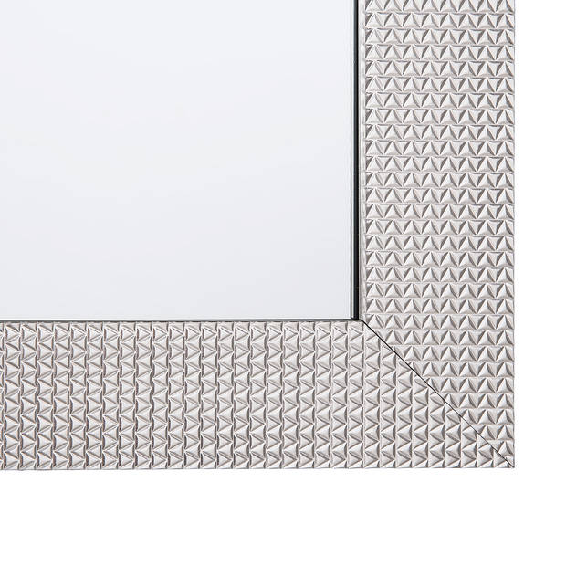 Beliani DERVAL - Wandspiegel-Zilver-Synthetisch materiaal