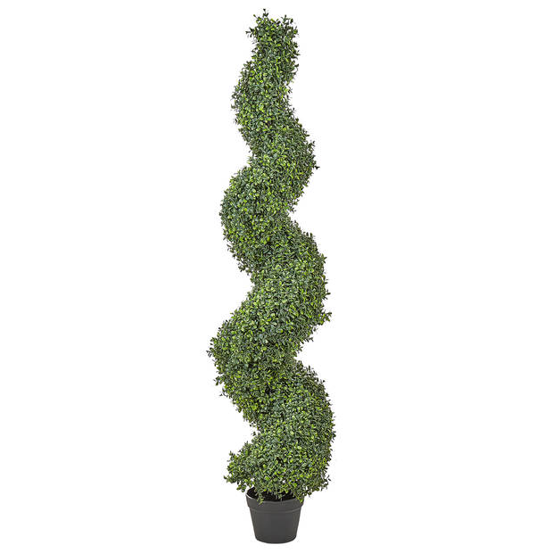 Beliani BUXUS SPIRAL TREE - Kunstplant-Groen-Synthetisch materiaal