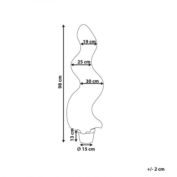 Beliani BUXUS SPIRAL TREE - Kunstplant-Groen-Synthetisch materiaal