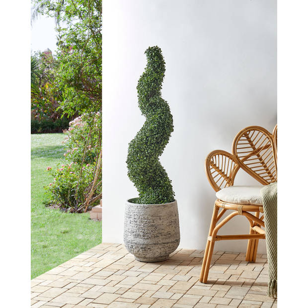 Beliani BOXWOOD SPIRAL TREE - Kunstplant-Groen-Synthetisch materiaal