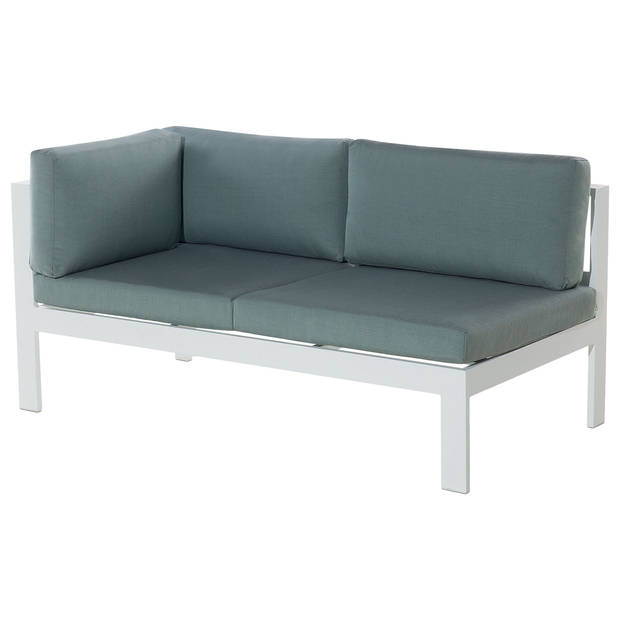 Beliani MESSINA - Loungeset-Wit-Aluminium