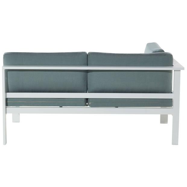 Beliani MESSINA - Loungeset-Wit-Aluminium