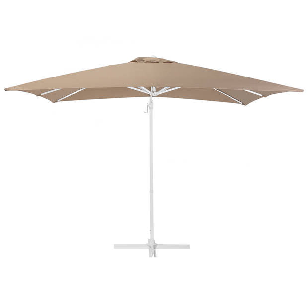 Beliani MONZA - Cantilever parasol-Beige-Polyester