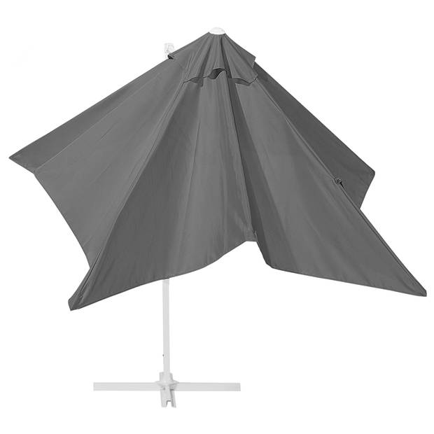 Beliani MONZA - Cantilever parasol-Grijs-Polyester