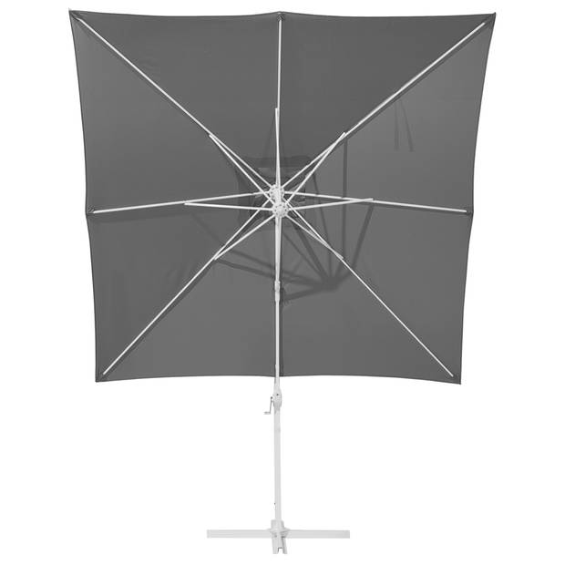 Beliani MONZA - Cantilever parasol-Grijs-Polyester