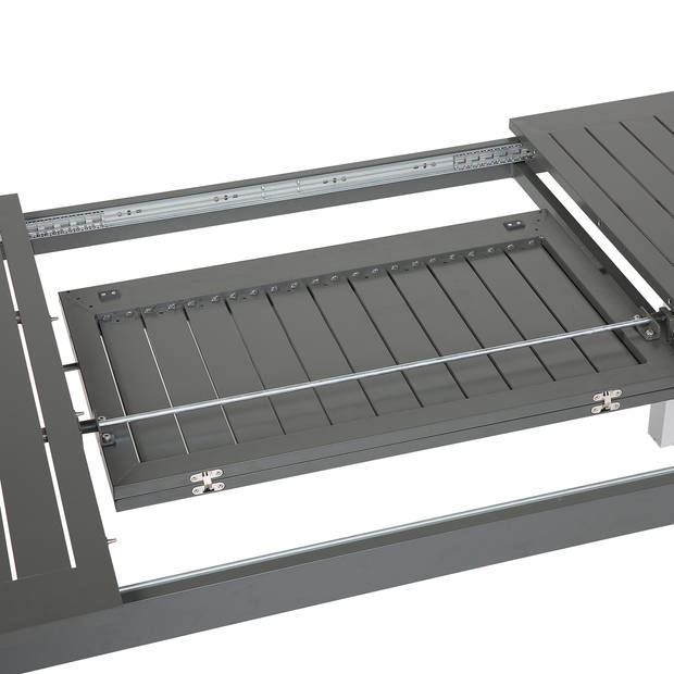 Beliani PANCOLE - Tuintafel-Grijs-Aluminium