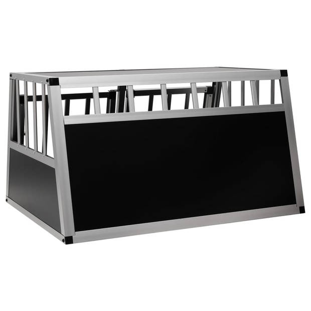 vidaXL Hondenbench met dubbele deur 89x69x50 cm