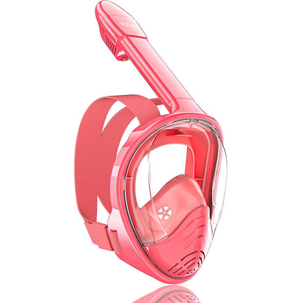 Vicon Snorkelmasker voor kinderen - 4 t/m 12 jr - Snorkelset Roze - Full Face Duikmasker Kind - Duikbril met Snorkel