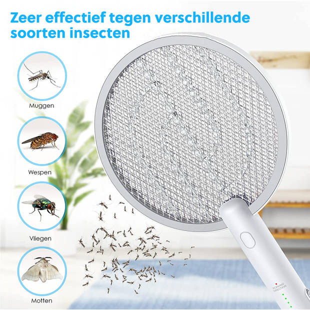 Vicon 2-in-1 Elektrische vliegenmepper & muggenlamp - Voor vliegen, muggen, fruitvliegjes - Vliegenvanger - Muggenvanger