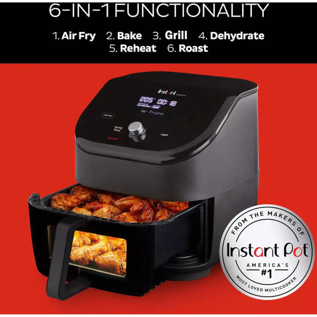 Instant Vortex Plus ClearCook zwart 5,7L airfryer