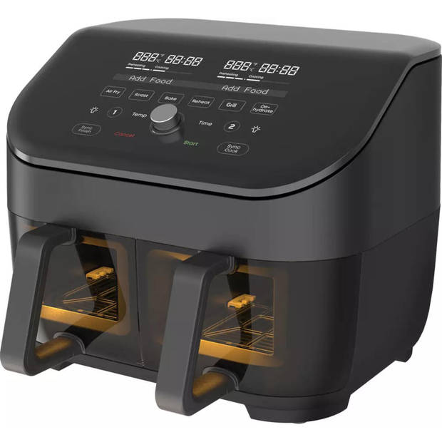 Instant Vortex Plus Dual ClearCook 7,6 liter airfryer (zwart)