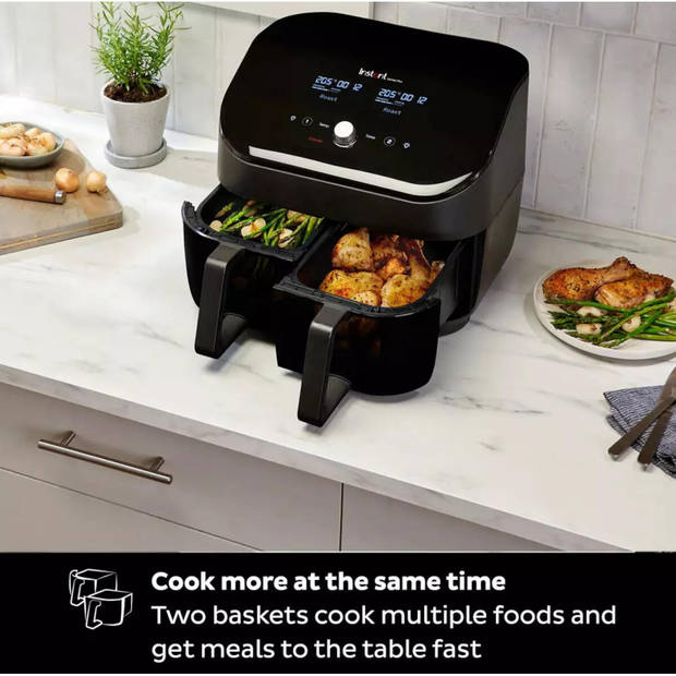 Instant Vortex Plus Dual ClearCook 7,6 liter airfryer (zwart)