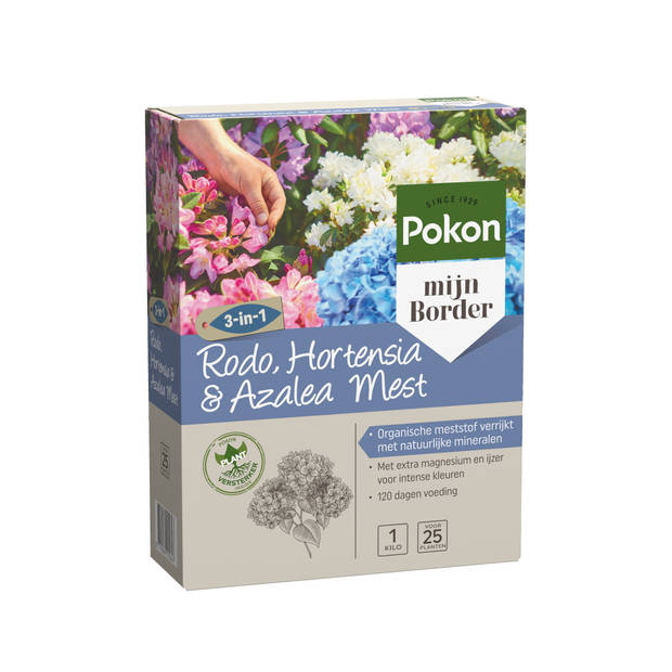 Pokon Rhododendron, Hortensia & Azalea Mest - 1kg