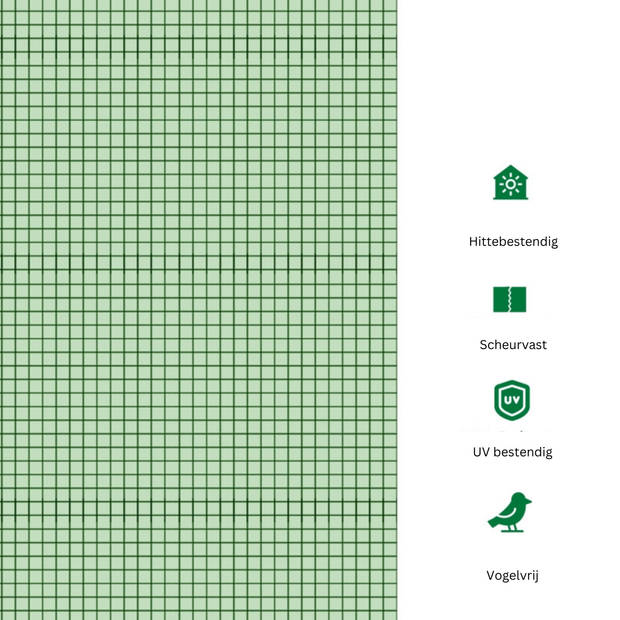 Broeikas - Foliekas - Kweekkas - Tuinkas - Kweektent - Kas - Groen - 2,95 x 1 x 0,8 m
