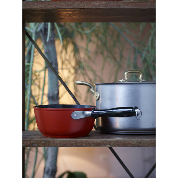 Sambonet - Sambonet Vintage Sauteerpan met Deksel Ø 24 cm - Aluminium - Grijs