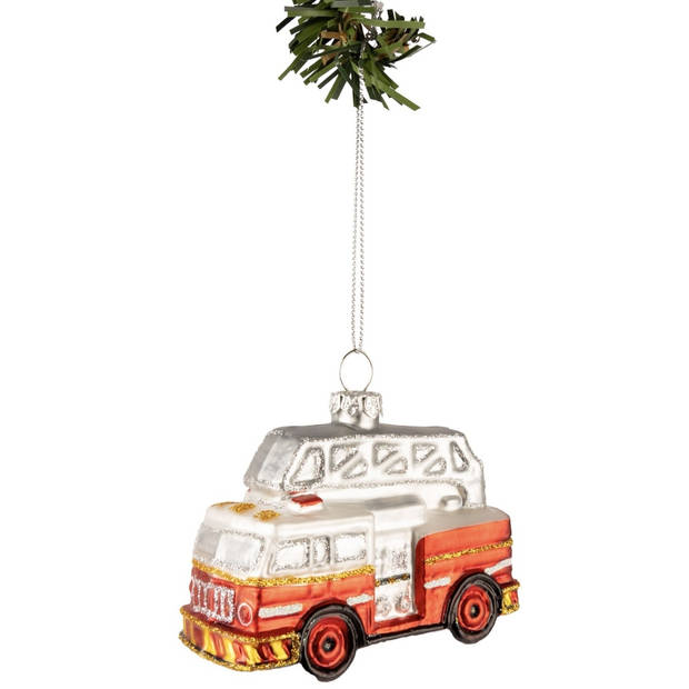 Nordic Light Kerstbal Brandweerauto 9 cm