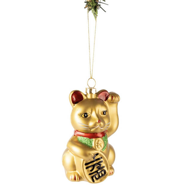 Nordic Light Kerstbal Maneki Neko 10 cm